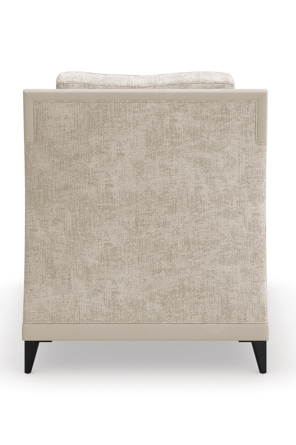 Beige Chenille Lounge Chair | Caracole Limitless | Oroa.com