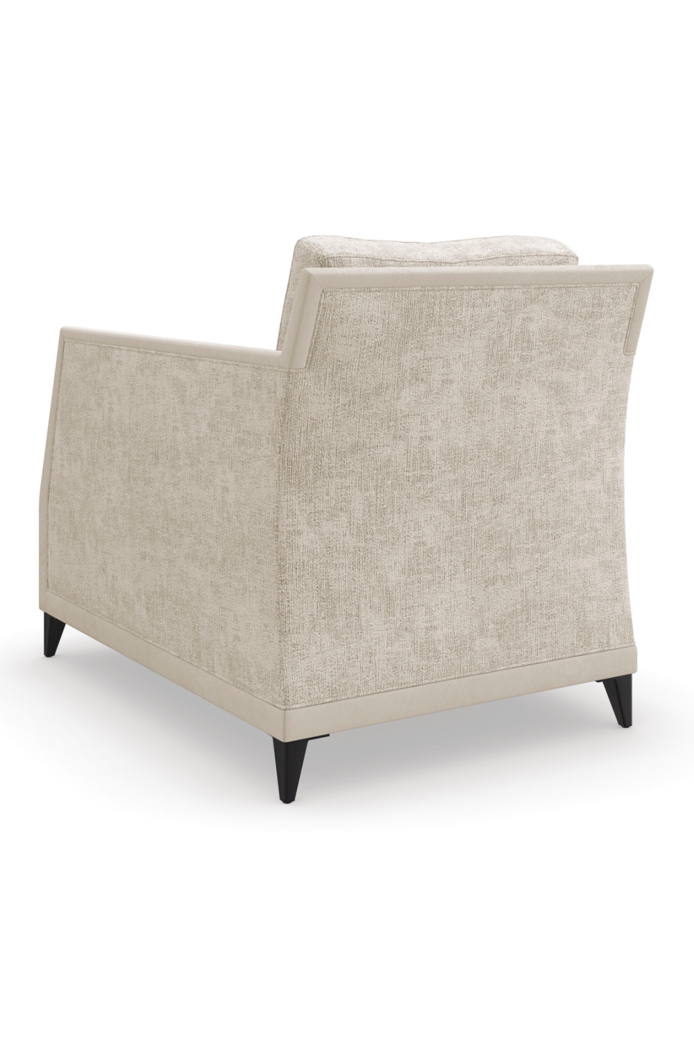 Beige Chenille Lounge Chair | Caracole Limitless | Oroa.com