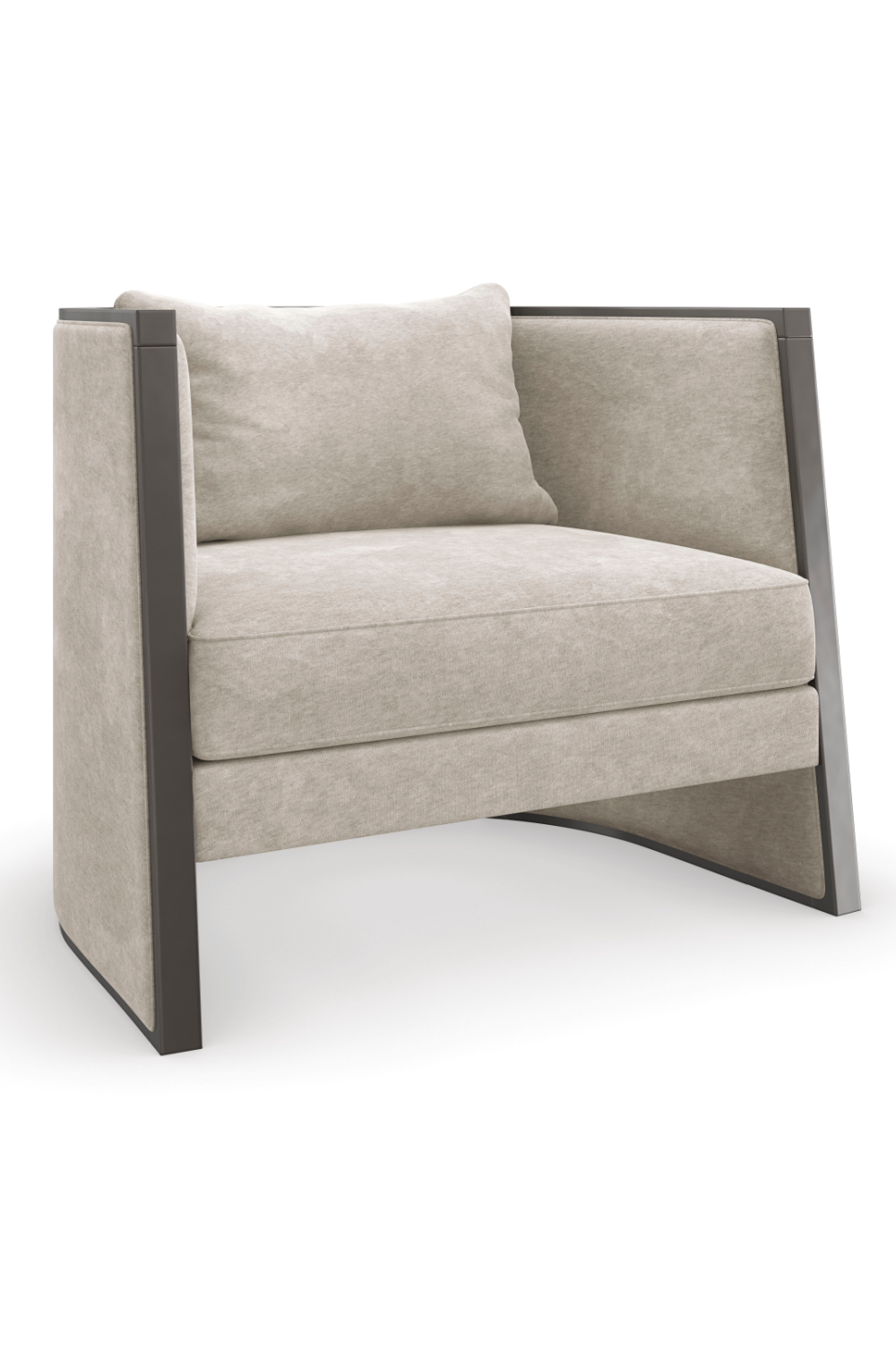 Gray Modern Lounge Chair | Caracole Cut Away | Oroa.com