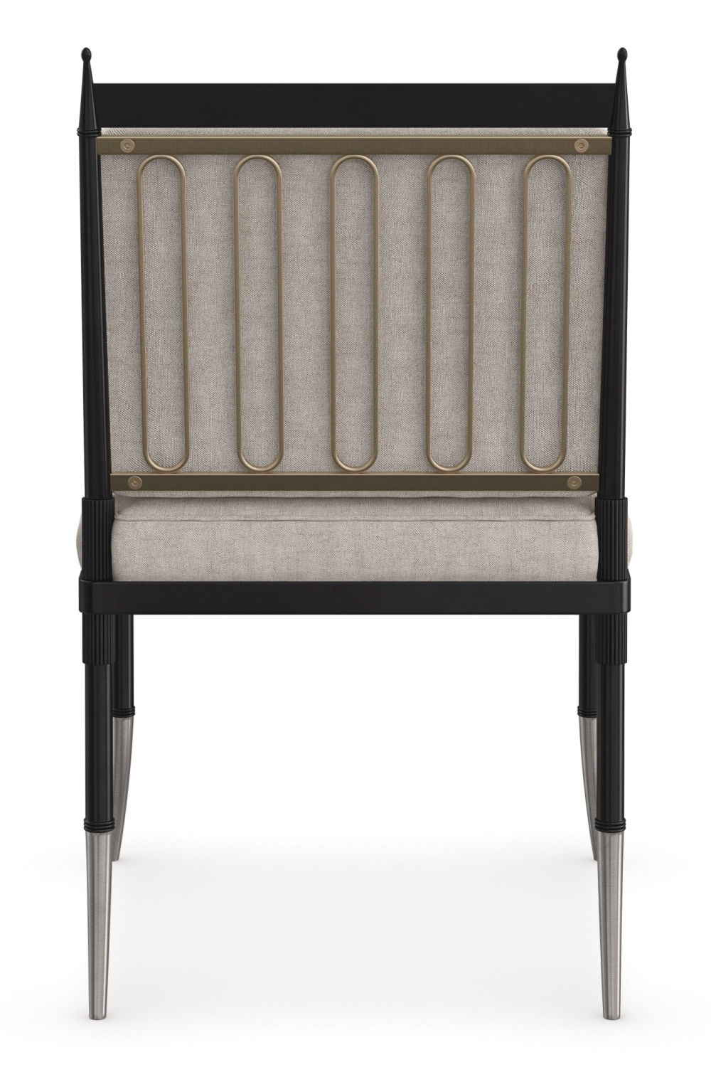 Beige Linen Buttoned Chair | Caracole Athena | Oroa.com