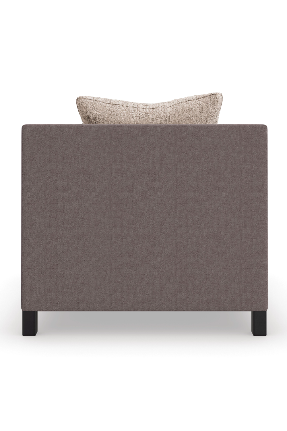 Brown Upholstered Sectional Chair | Caracole Tuxedo | Oroa.com