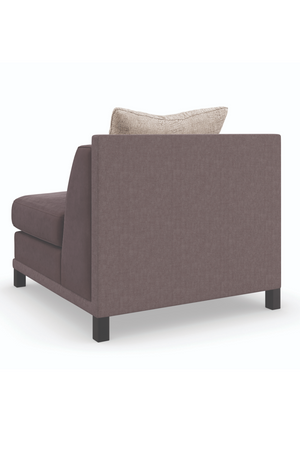 Brown Upholstered Sectional Chair | Caracole Tuxedo | Oroa.com