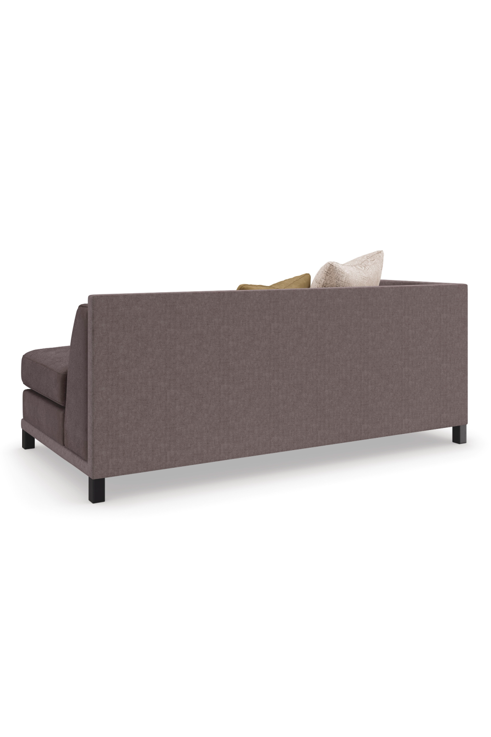 Brown Upholstered Sectional Chair | Caracole Tuxedo | Oroa.com