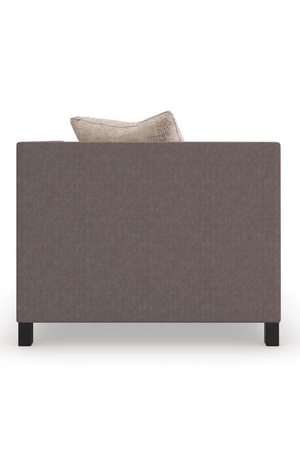 Brown Upholstered Sectional Chair | Caracole Tuxedo | Oroa.com