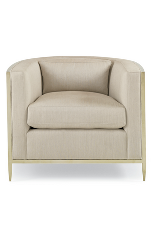   Off-White Linen Accent Chair | Oroa.com
