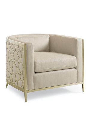   Off-White Linen Accent Chair | Oroa.com