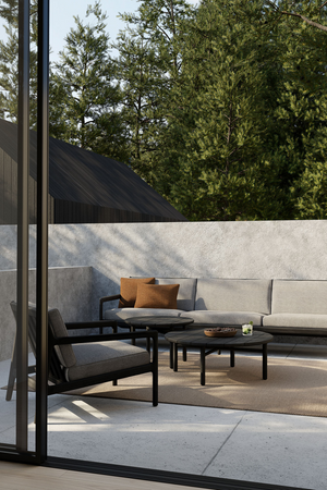 Black Teak Outdoor Lounge Chair | Ethnicraft Jack | Oroa.com