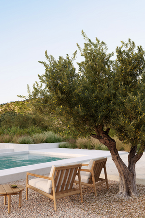 Teak Framed Outdoor Lounge Chair | Ethnicraft Jack | Oroa.com