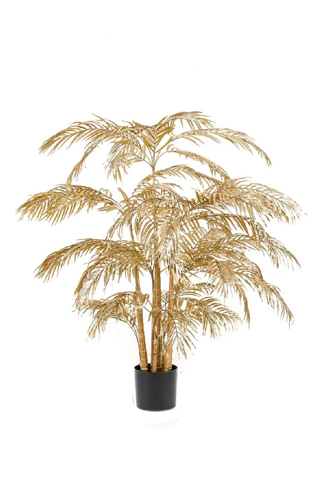 Artificial Metallic Tropical Plant | Emerald Areca | Oroa.com