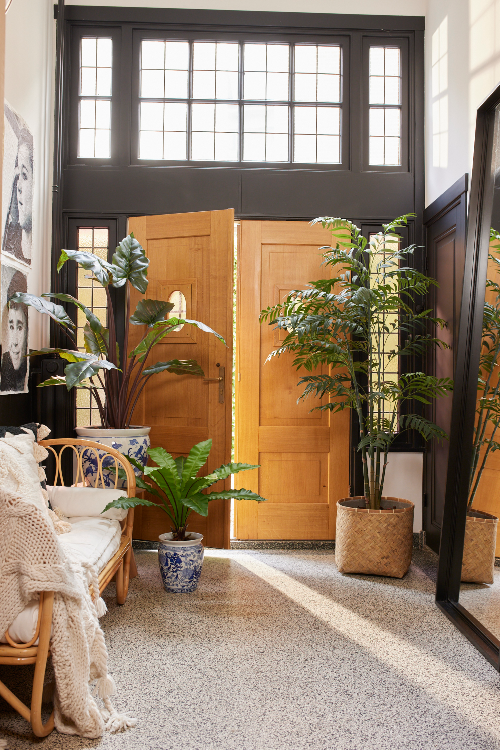 Artifical Tropical Plant Set (2) | Emerald Colocasia | Oroa.com