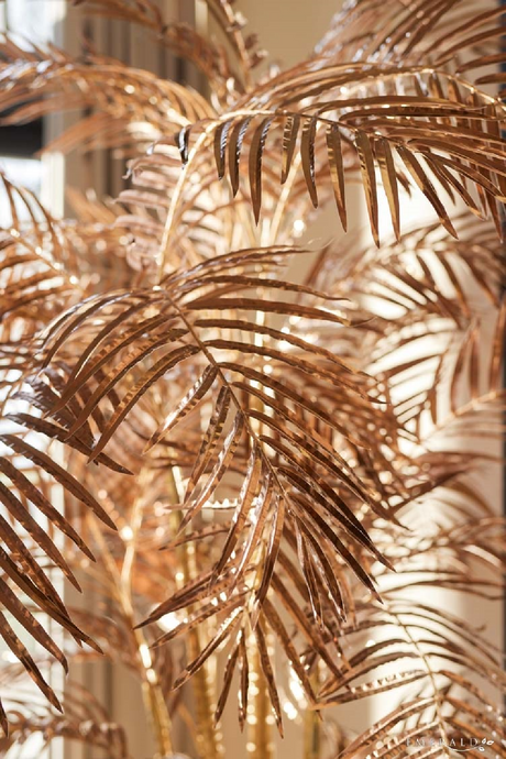 Artificial Metallic Tropical Plant | Emerald Areca | Oroa.com
