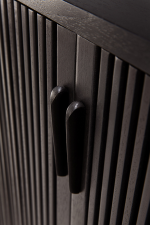 Varnished Teak Industrial Sideboard | Ethnicraft Roller Max | Oroa.com