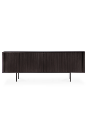 Varnished Teak Industrial Sideboard | Ethnicraft Roller Max | Oroa.com