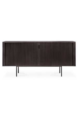 Varnished Teak Industrial Sideboard | Ethnicraft Roller Max | Oroa.com