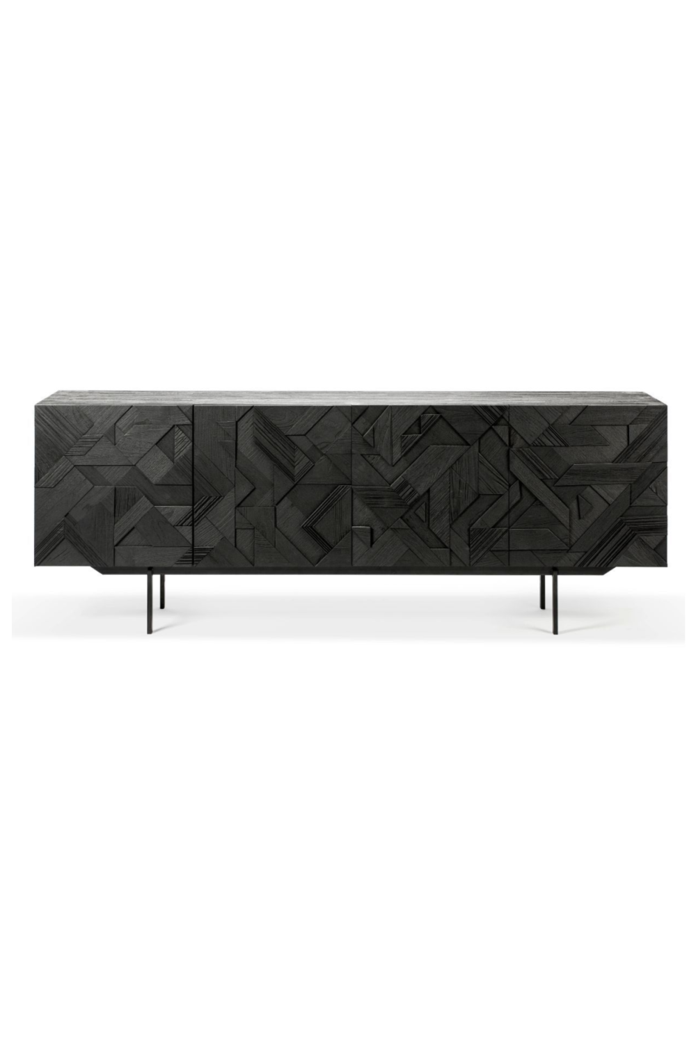 Black Teak Sideboard | Ethnicraft Graphic | OROA