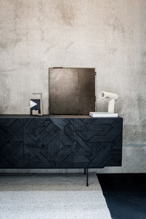 Black Teak Sideboard | Ethnicraft Graphic | OROA