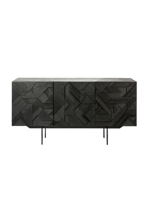 Black Teak Sideboard | Ethnicraft Graphic | OROA