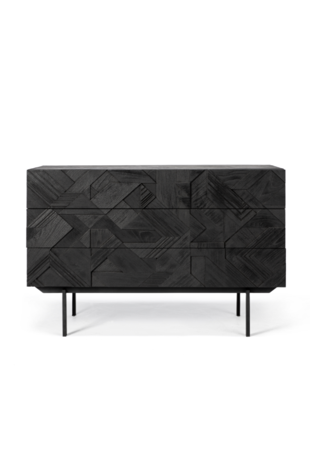 Black Teak Dresser | Ethnicraft Graphic | OROA TRADE