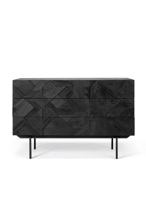 Black Teak Dresser | Ethnicraft Graphic | OROA TRADE