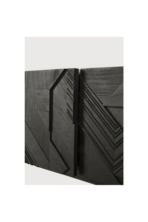 Black Teak Media Unit | Ethnicraft Graphic | OROA.COM