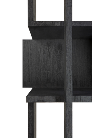 Black Teak Shelving Unit | Ethnicraft Abstract | OROA.COM