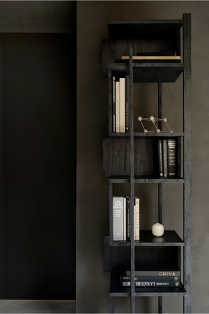Black Teak Shelving Unit | Ethnicraft Abstract | OROA.COM