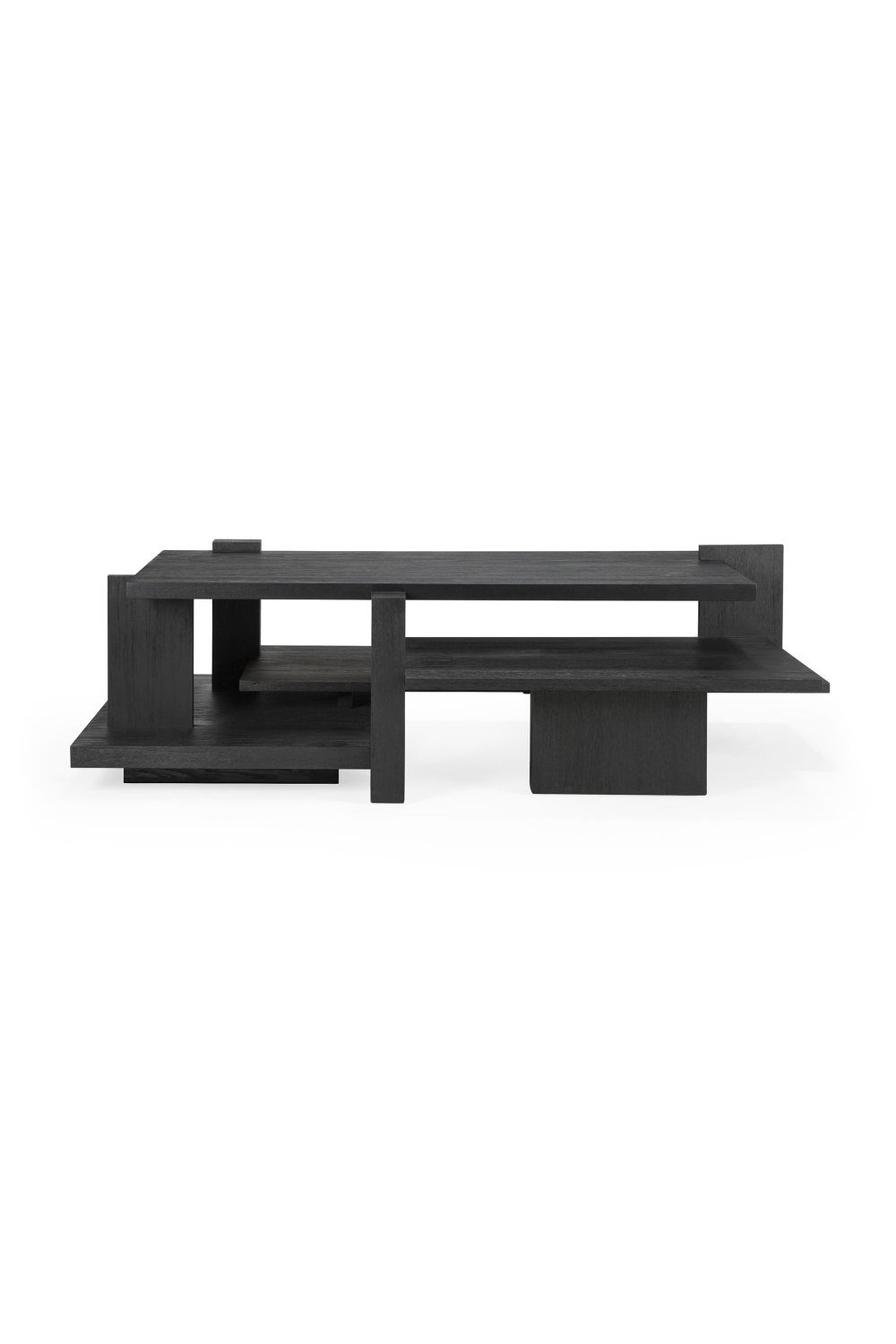 Black Teak Architectural Coffee Table | Ethnicraft Abstract | OROA.com