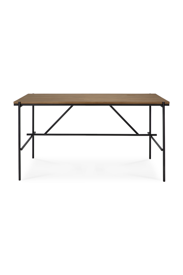 Solid Teak Desk | Ethnicraft Oscar | Oroa.com