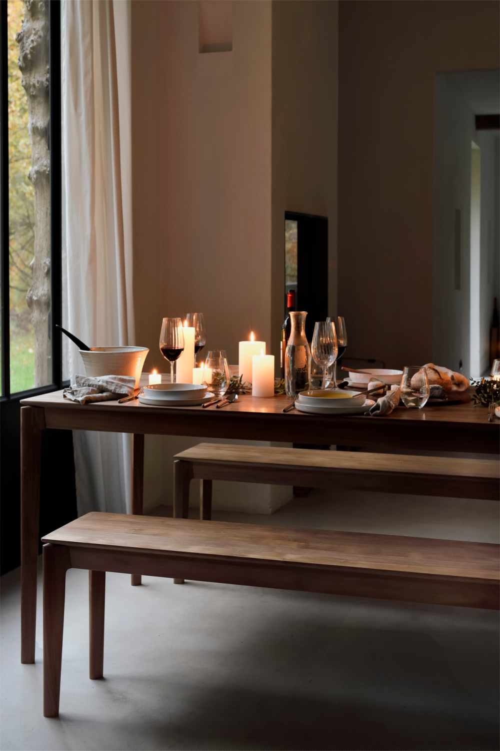 Natural Teak Bench | Ethnicraft Bok | Oroa.com