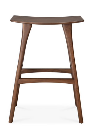 Wooden Backless Barstool | Ethnicraft Osso | Oroa.com