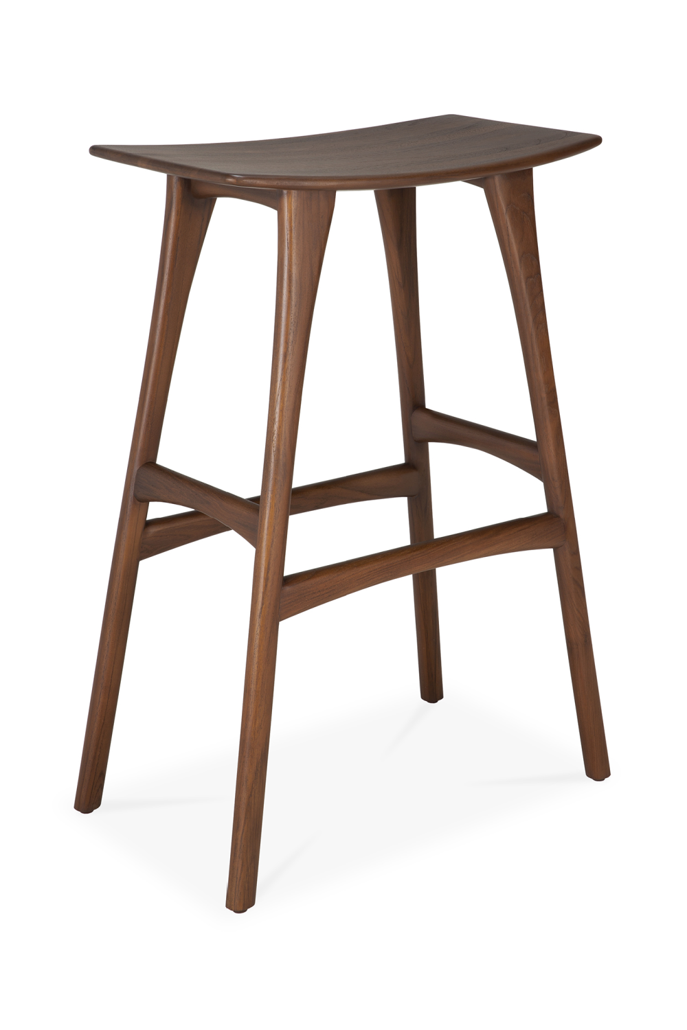 Wooden Backless Barstool | Ethnicraft Osso | Oroa.com