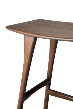 Wooden Backless Barstool | Ethnicraft Osso | Oroa.com
