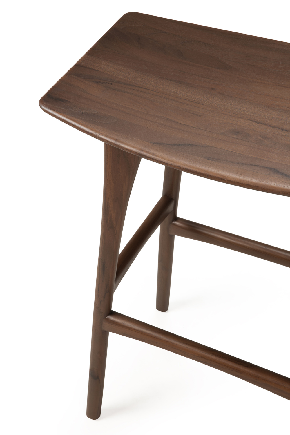 Wooden Backless Barstool | Ethnicraft Osso | Oroa.com