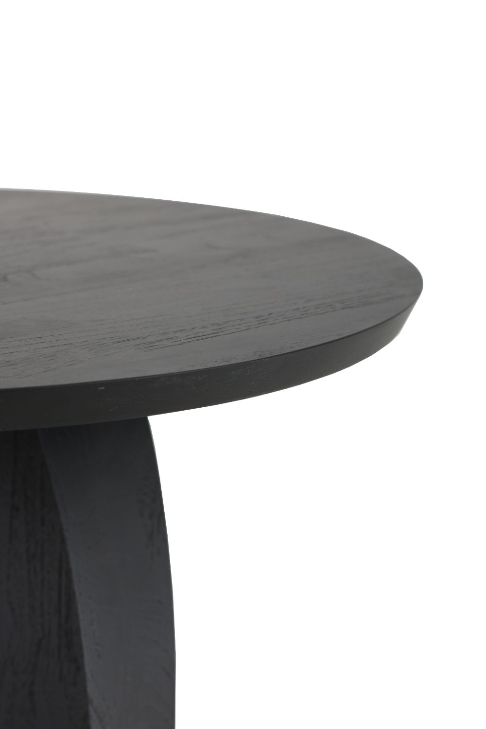 Teak Black Side Table | Ethnicraft Oblic | Oroa.com