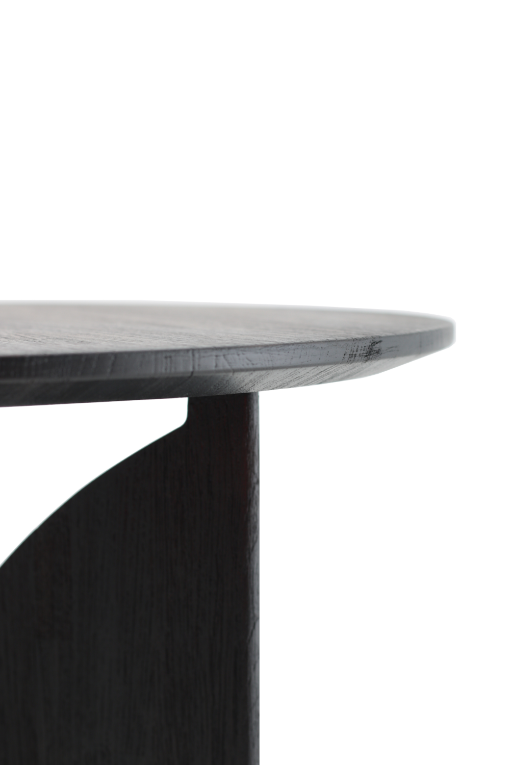 Black Teak Side Table | Ethnicraft Fin | OROA.COM