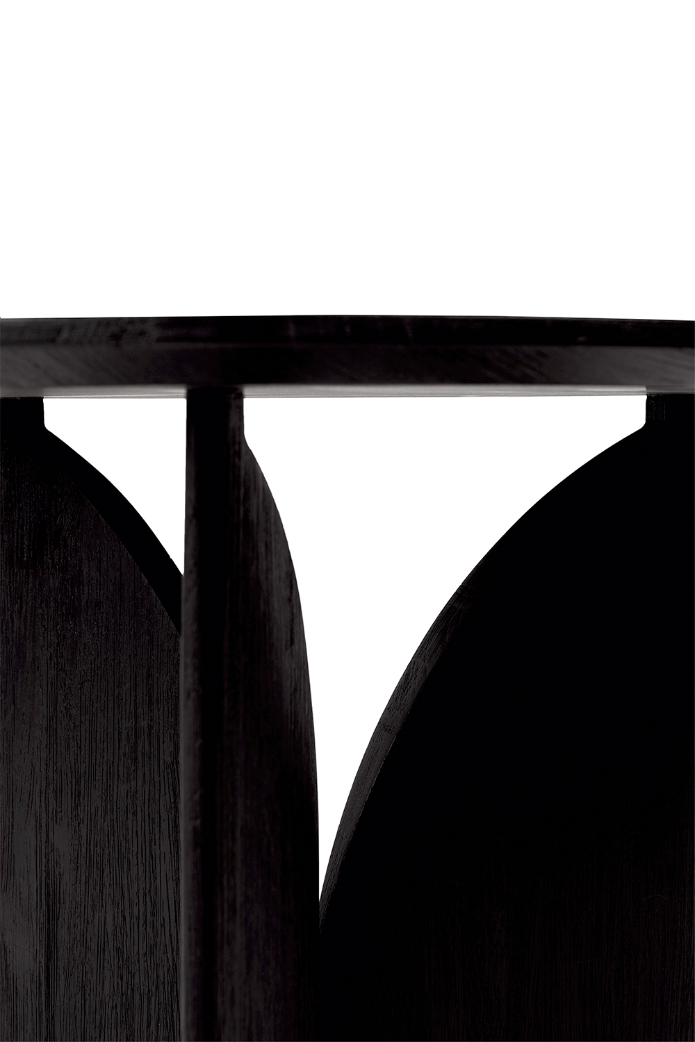 Black Teak Side Table | Ethnicraft Fin | OROA.COM