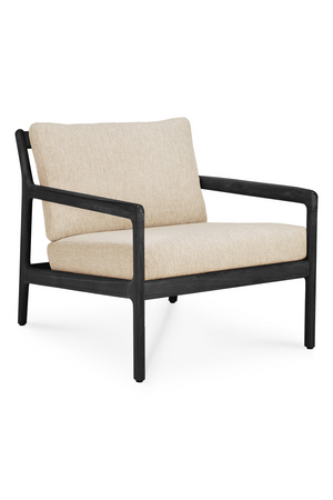 Black Teak Outdoor Lounge Chair | Ethnicraft Jack | Oroa.com