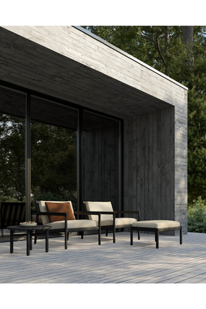 Black Teak Outdoor Lounge Chair | Ethnicraft Jack | Oroa.com