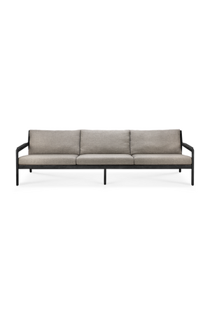 Black Teak 3+ Seater Outdoor Sofa | Ethnicraft Jack | Oroa.com