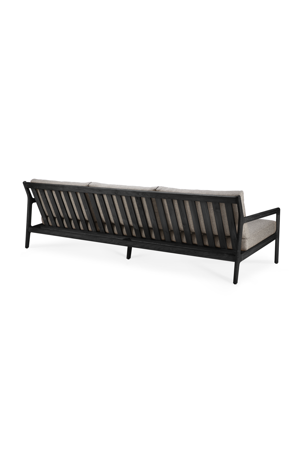 Black Teak 3+ Seater Outdoor Sofa | Ethnicraft Jack | Oroa.com