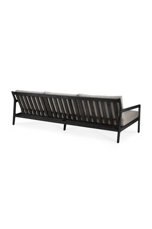 Black Teak 3+ Seater Outdoor Sofa | Ethnicraft Jack | Oroa.com