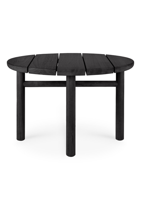 Black Teak Outdoor Coffee Table | Ethnicraft Quatro | Oroa.com
