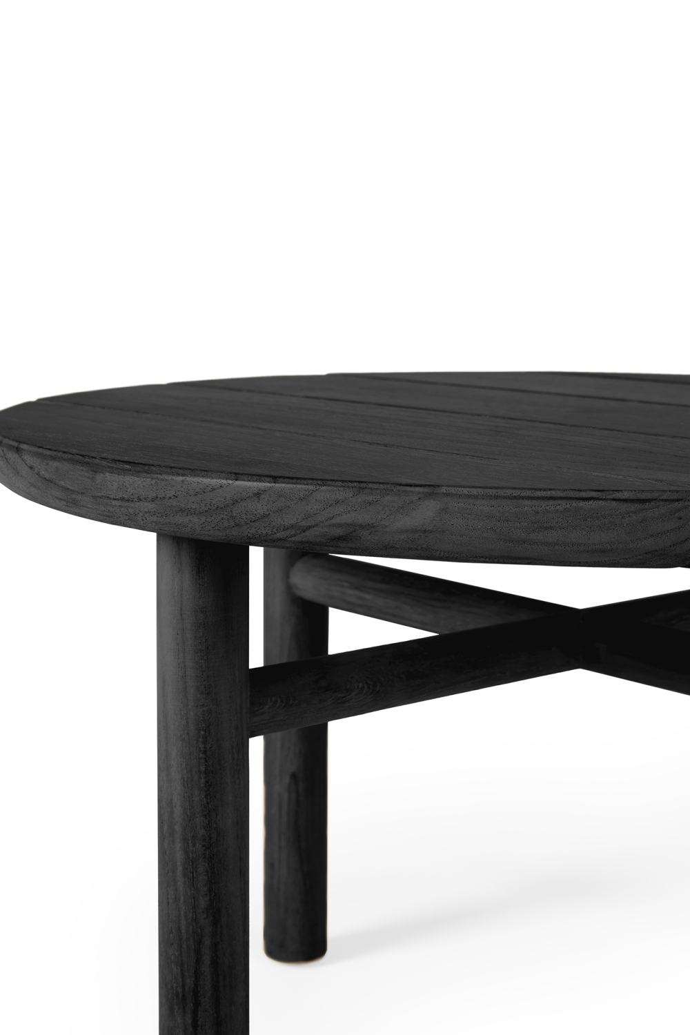 Black Teak Outdoor Coffee Table | Ethnicraft Quatro | Oroa.com