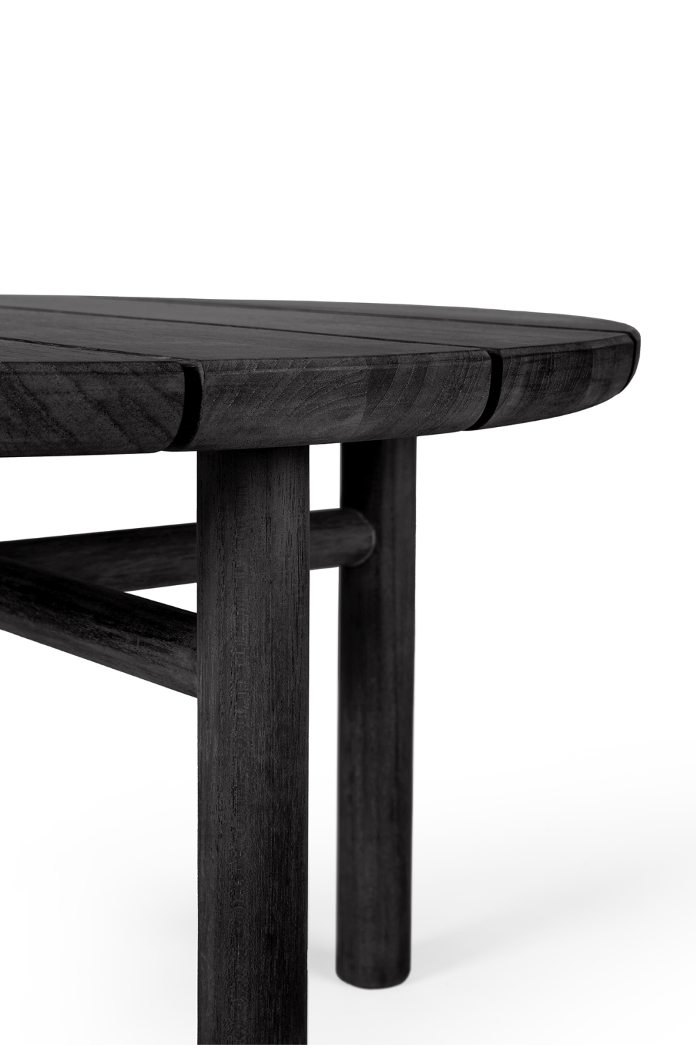 Black Teak Outdoor Coffee Table | Ethnicraft Quatro | Oroa.com
