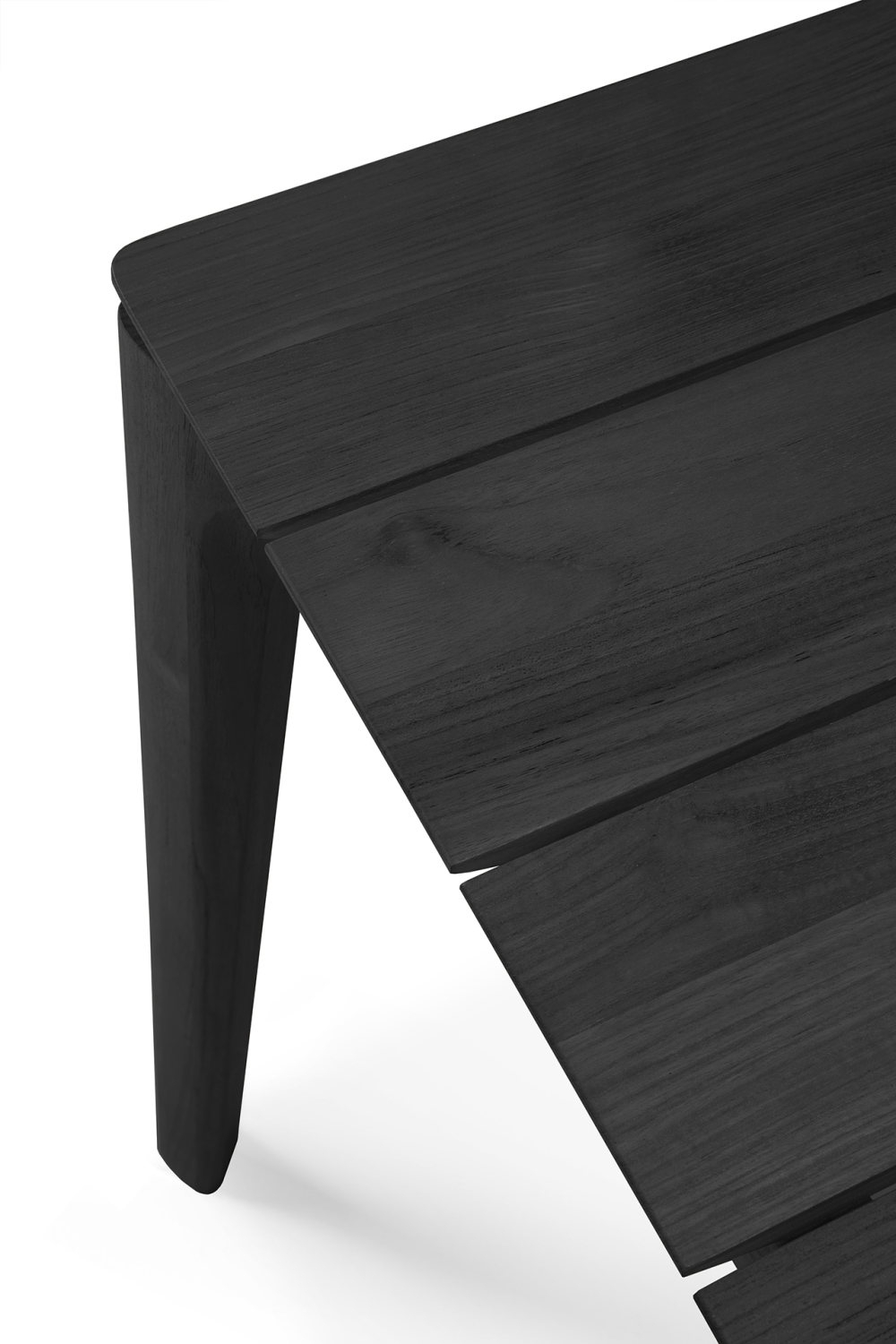 Black Teak Outdoor Dining Table | Ethnicraft Bok | OROA.COM