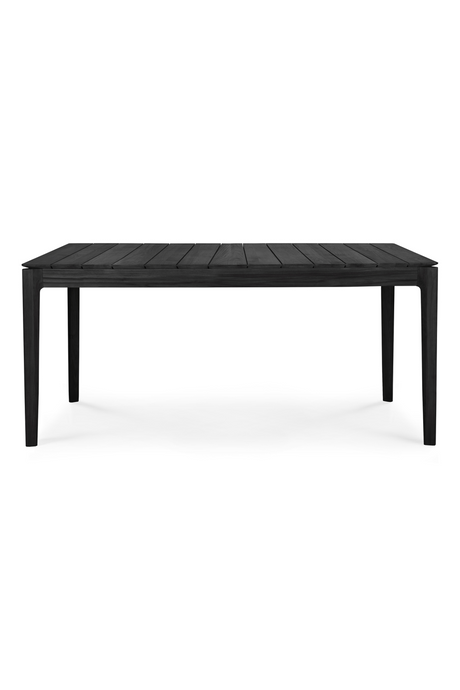Black Teak Outdoor Dining Table | Ethnicraft Bok | OROA.COM