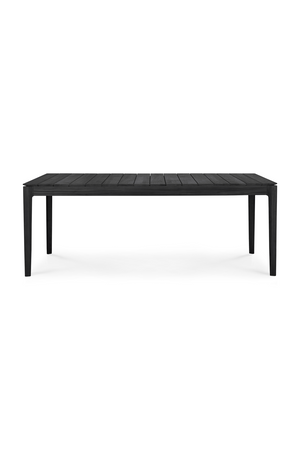 Black Teak Outdoor Dining Table | Ethnicraft Bok | OROA.COM