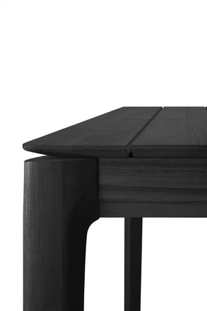 Black Teak Outdoor Dining Table | Ethnicraft Bok | OROA.COM