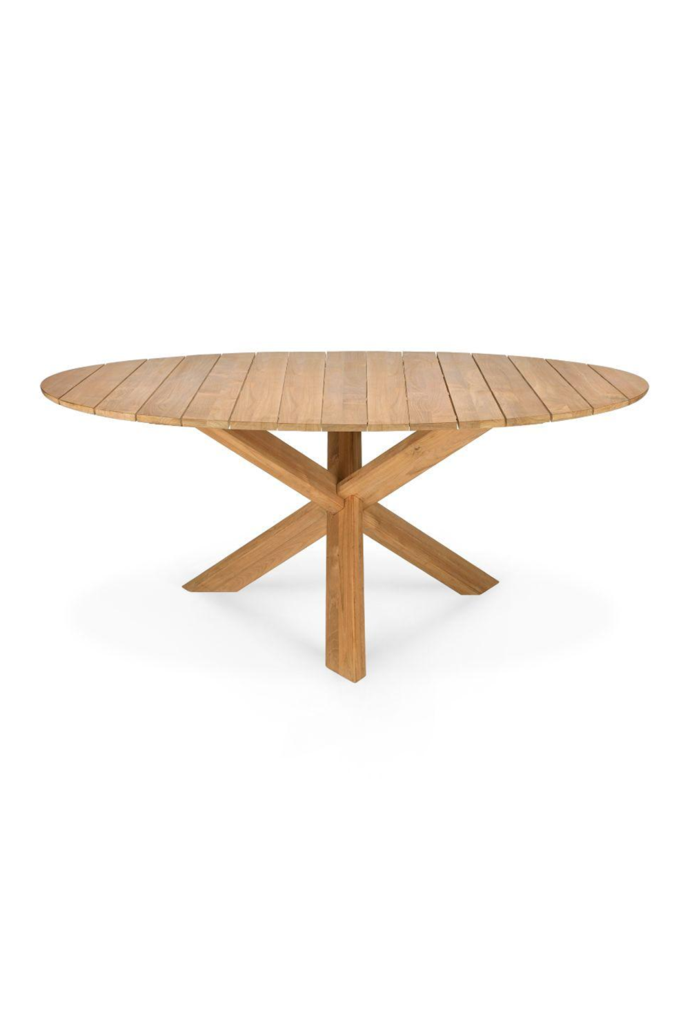 Solid Teak Outdoor Dining Table | Ethnicraft Circle | OROA.com