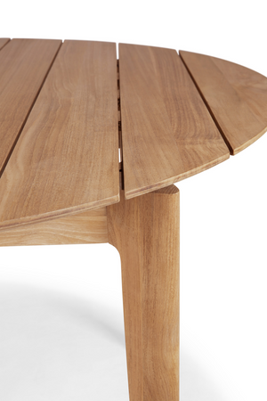 Round Teak Outdoor Dining Table | Ethnicraft Bok | Oroa.com